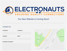 Tablet Screenshot of electronauts.com